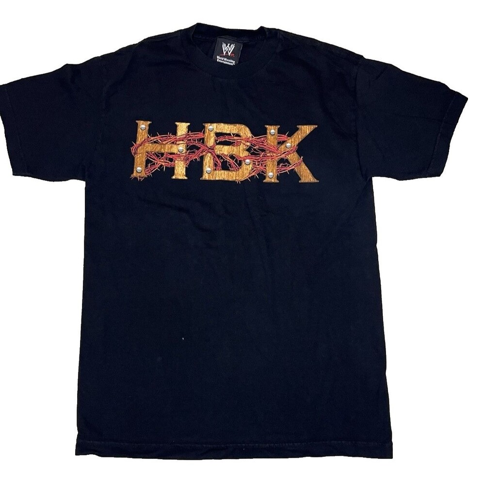 VTG Y2K WWE Shawn Michaels HBK Wrestling Graphic Shirt Mens Medium Black Tee